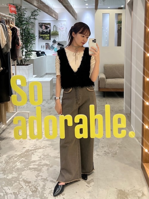 セール】【新色追加/前後2WAY】ファーショートベスト（ベスト