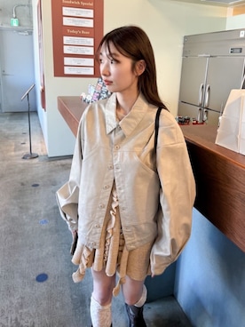 「Kastane（カスタネ）のアイテム（その他アウター）」を使った、Kastane officialさん（レディース・158cm）の冬コーディネート