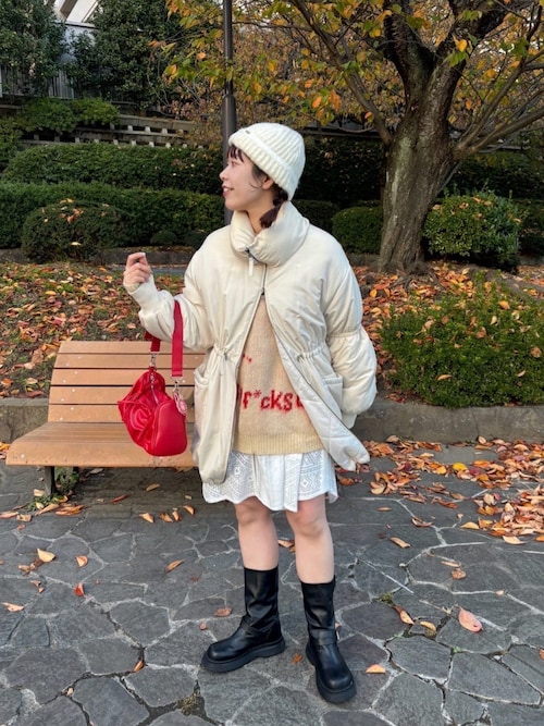 セール】キャンディスリーブリバーシブルミドルコート（ダウン