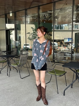 「Kastane（カスタネ）のアイテム（Tシャツ/カットソー）」を使った、Kastane officialさん（レディース・160cm）の夏コーディネート