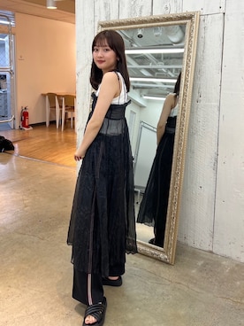 「シアーワンピース」｜Kastane officialさん（レディース・158cm）の夏コーディネート