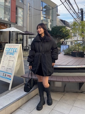 「Kastane（カスタネ）のアイテム（その他アウター）」を使った、Kastane officialさん（レディース・162cm）の冬コーディネート