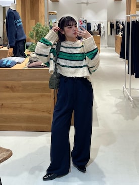 「アイテム（トートバッグ）」を使った、Kastane officialさん（レディース・155cm）の秋コーディネート