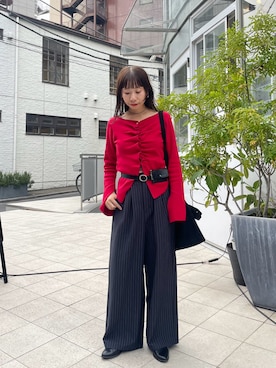 「Kastane（カスタネ）のアイテム（ニット/セーター）」を使った、Kastane officialさん（レディース・156cm）の秋コーディネート