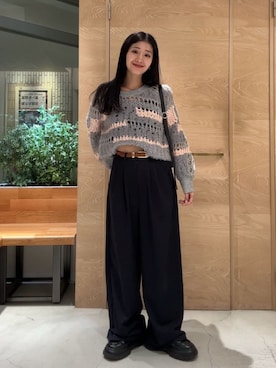 「Kastane（カスタネ）のアイテム（ニット/セーター）」を使った、Kastane officialさん（レディース・160cm）の秋コーディネート