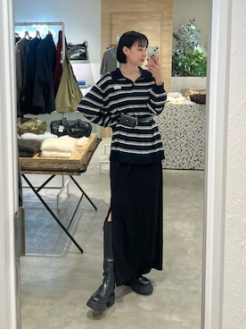 「Kastane（カスタネ）のアイテム（ニット/セーター）」を使った、Kastane officialさん（レディース・158cm）の秋コーディネート