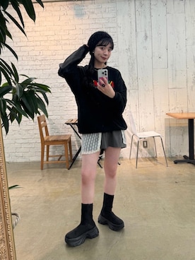 「Kastane（カスタネ）のアイテム（ベルト）」を使った、Kastane officialさん（レディース・159cm）の冬コーディネート