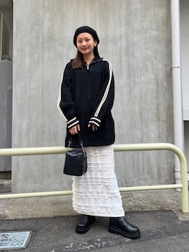 「ラインニット」｜Kastane officialさん（レディース・158cm）の秋コーディネート