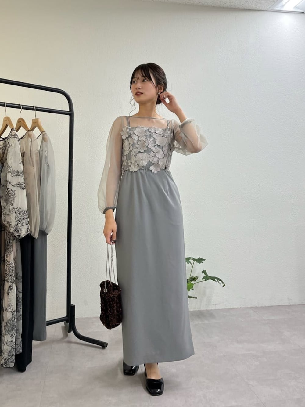 Kastane（カスタネ）の「【11.2(土)12:00発売】flower motif tulle