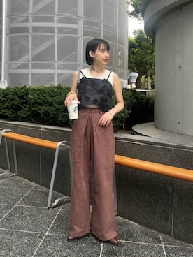 「Kastane（カスタネ）のアイテム」を使った、Kastane officialさん（レディース・158cm）の夏コーディネート