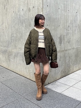 「アイテム（ブルゾン）」を使った、Kastane officialさん（レディース・152cm）の秋コーディネート