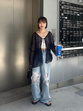 「Kastane（カスタネ）のアイテム」を使った、Kastane officialさん（骨格ウェーブ・レディース・151cm）の夏コーディネート