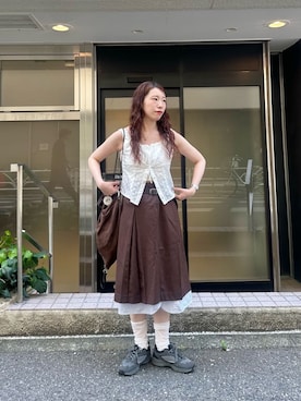 「Kastane（カスタネ）のアイテム」を使った、Kastane officialさん（骨格ウェーブ・レディース・160cm）の夏コーディネート