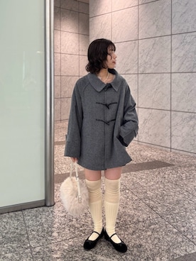 「アイテム（ダッフルコート）」を使った、Kastane officialさん（レディース・160cm）の冬コーディネート