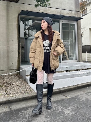 Kastane（カスタネ）の「*【フード取り外し可】ラグランボリューム中綿