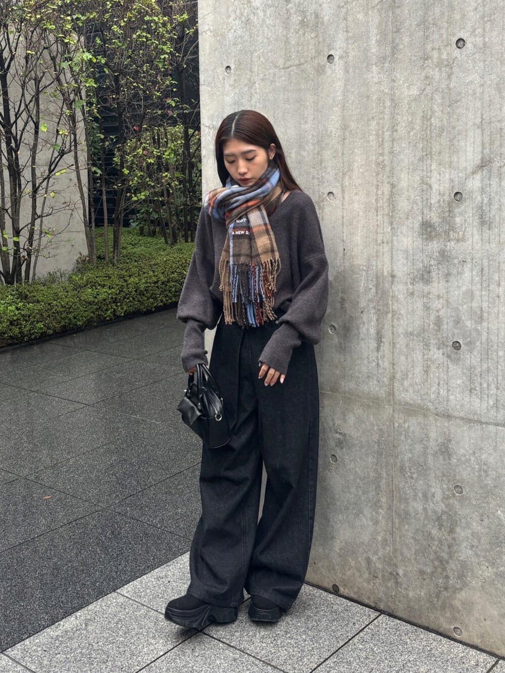Kastane（カスタネ）の「*チェックラージマフラー（マフラー）」 - WEAR