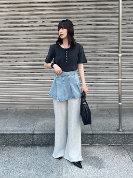 「Kastane（カスタネ）のアイテム」を使った、Kastane officialさん（骨格ウェーブ・レディース・159cm）の夏コーディネート