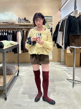 「アイテム（シュシュ）」を使った、Kastane officialさん（レディース・152cm）の冬コーディネート