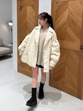 「Kastane（カスタネ）のアイテム（その他アウター）」を使った、Kastane officialさん（レディース・156cm）の秋コーディネート
