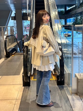 「アイテム（コインケース）」を使った、Kastane officialさん（レディース・156cm）の冬コーディネート