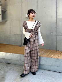 エステルシャーリングサロペット 他 おまとめ2点 Per sist ence サロペット オーバーオール ヘザーエステルツイル