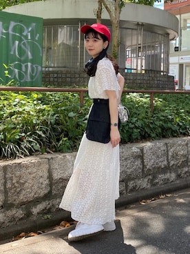 「Kastane」｜「アイテム（帽子）」を使った、Kastane officialさん（レディース・159cm）の春コーディネート