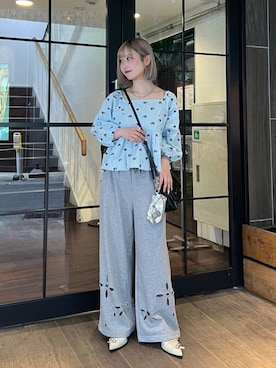 「Kastane（カスタネ）のアイテム（パンツ）」を使った、Kastane officialさん（レディース・151cm）の春コーディネート