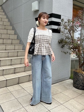 「Kastane（カスタネ）のアイテム」を使った、Kastane officialさん（骨格ストレート・レディース・157cm）の夏コーディネート