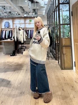 「Kastane（カスタネ）のアイテム」を使った、Kastane officialさん（骨格ナチュラル・レディース・157cm）の冬コーディネート
