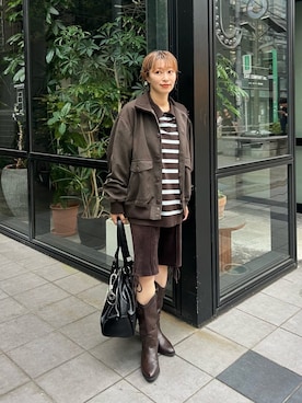 「Kastane（カスタネ）のアイテム（その他パンツ）」を使った、Kastane officialさん（レディース・155cm）の秋コーディネート