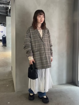 「アイテム（ショルダーバッグ）」を使った、Kastane officialさん（レディース・153cm）の春コーディネート