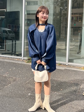 「Kastane」｜「アイテム（ハンドバッグ）」を使った、Kastane officialさん（レディース・158cm）の冬コーディネート
