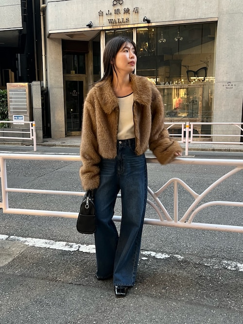 ファーショートコート（その他アウター）｜Kastane（カスタネ）の