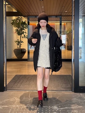 「Kastane（カスタネ）のアイテム（その他アウター）」を使った、Kastane officialさん（レディース・166cm）の秋コーディネート