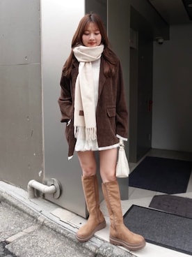 Kastane officialさん（レディース・158cm）の冬コーディネート