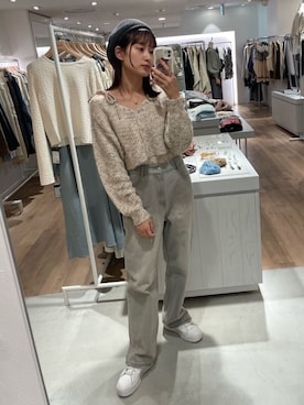 「新星WEARISTAにエントリー」｜「アイテム（ハンチング/ベレー帽）」を使った、Kastane officialさん（レディース・166cm）の冬コーディネート