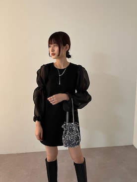 「アイテム（ワンピース）」を使った、Kastane officialさん（レディース・166cm）の冬コーディネート