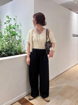 「Kastane（カスタネ）のアイテム（タンクトップ）」を使った、Kastane officialさん（レディース・160cm）の夏コーディネート