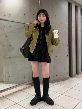 「アイテム（その他アウター）」を使った、Kastane officialさん（レディース・159cm）の秋コーディネート