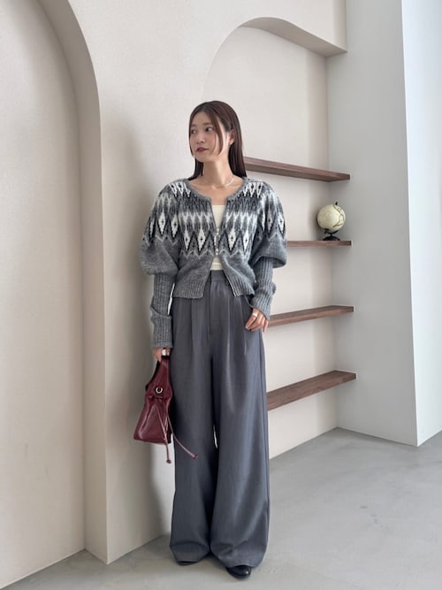 Kastane カーディガン 「2025AWカタログ」ノルディックZIPカーディガン