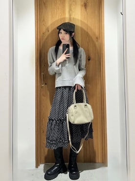 「アイテム（ハンチング/ベレー帽）」を使った、Kastane officialさん（レディース・157cm）の夏コーディネート