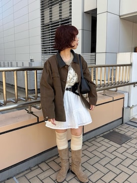 「アイテム（ソックス/靴下）」を使った、Kastane officialさん（レディース・160cm）の秋コーディネート