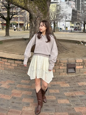 「Kastane（カスタネ）のアイテム」を使った、Kastane officialさん（骨格ナチュラル・レディース・156cm）の冬コーディネート