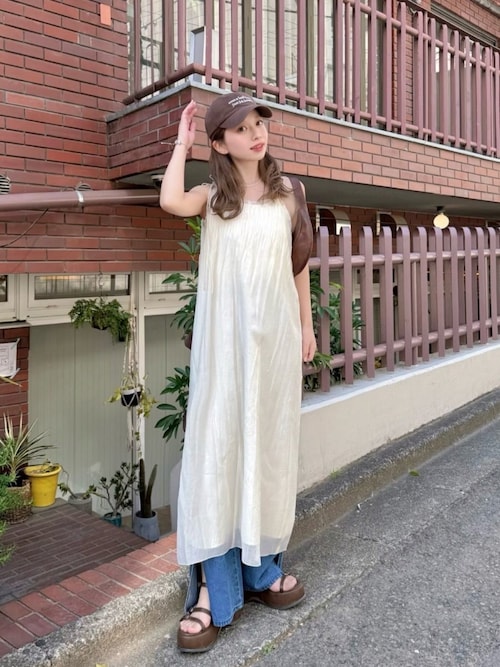 低身長サイズ/2サイズ展開/前後2WAY】プリーツワッシャーワンピース