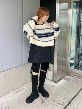 「Kastane（カスタネ）のアイテム（その他パンツ）」を使った、Kastane officialさん（レディース・155cm）の秋コーディネート