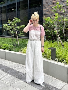 セール】【2サイズ展開】レースパッチワークベアサロペット