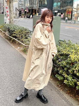 「WHIMSIC（ウィムジック）のアイテム（その他アウター）」を使った、Kastane officialさん（レディース・155cm）の冬コーディネート