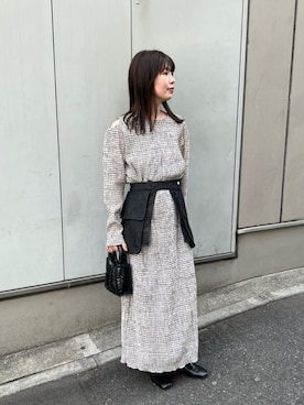 「Kastane（カスタネ）のアイテム（ベルト）」を使った、Kastane officialさん（レディース・160cm）の春コーディネート