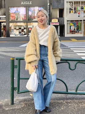 「WHIMSIC（ウィムジック）のアイテム」を使った、Kastane officialさん（骨格ストレート・レディース・153cm）の冬コーディネート