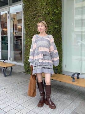 「Kastane（カスタネ）のアイテム（ニット/セーター）」を使った、Kastane officialさん（レディース・161cm）の秋コーディネート